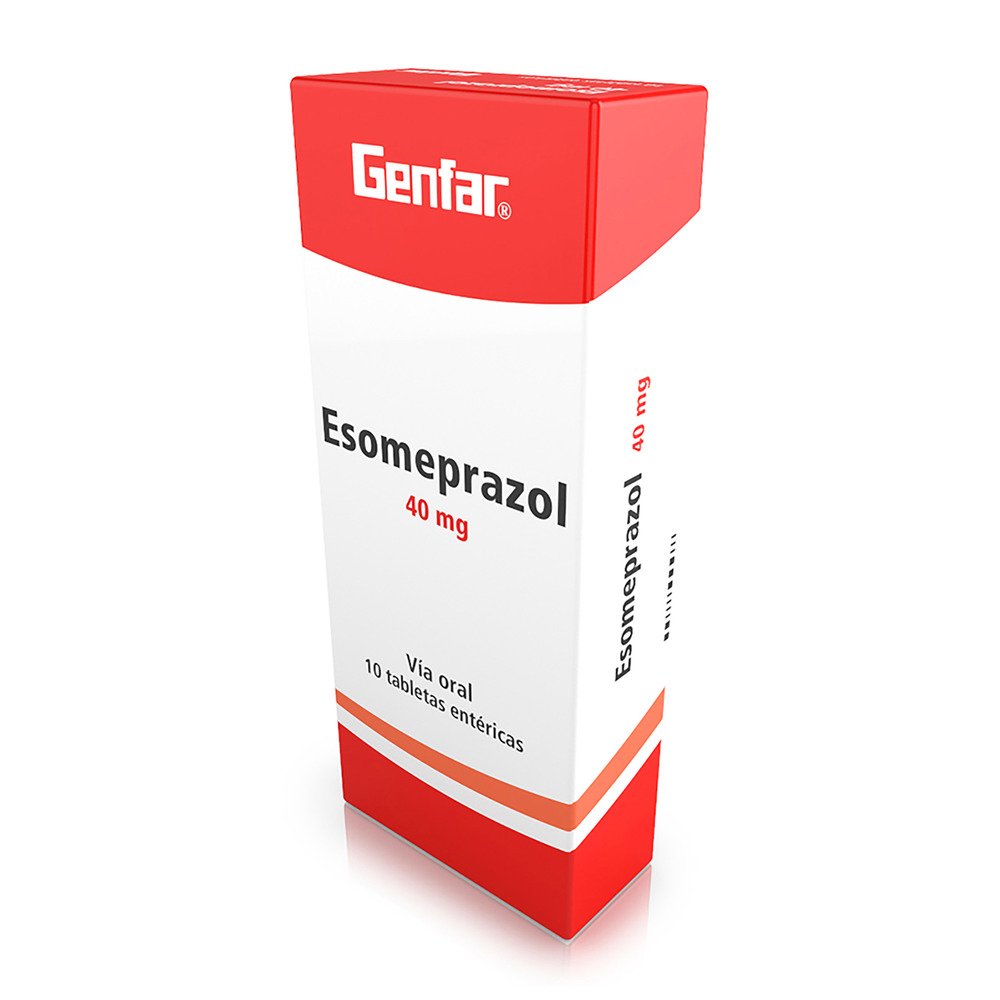 ESOMEPRAZOL 40mg 10 Tabletas GF Farmaster Droguerías