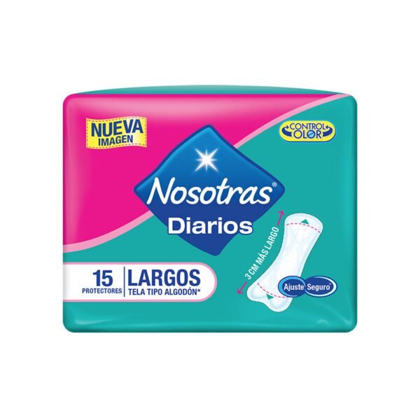 Protectores NOSOTRAS Diarios LARGOS 15Unds