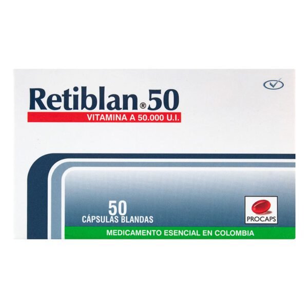 RETIBLAN 50mg 50 Cápsulas