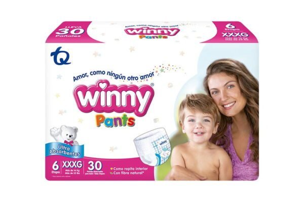 Pañales WINNY PANTS Etapa 6 30 Unds