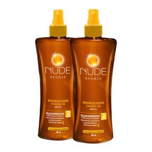 2 Bronceador NUDE Aceite SPF 2 240mL