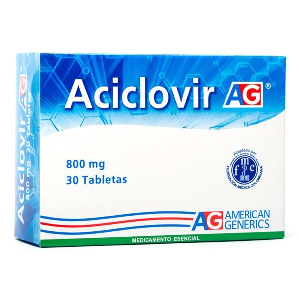 ACICLOVIR 800mg 30 Tabs AG