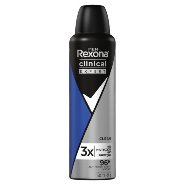 Desodorante REXONA CLINIC.EXP.AERO. CLEAN 91GR H