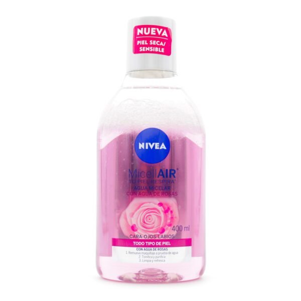 Agua Micelar NIVEA Facial Rosas 400mL