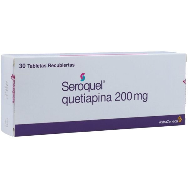 SEROQUEL 200mg 30 Tabs Fumarato de Quetiapina