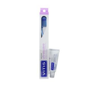 Cepillo Ultra +Crema Dental Blanqueador 15mL VITIS