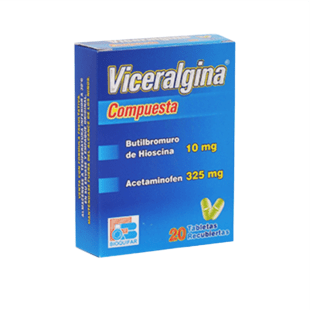 VICERALGINA 20Tabs BQ HIOSCINA ACETAMINOFEN