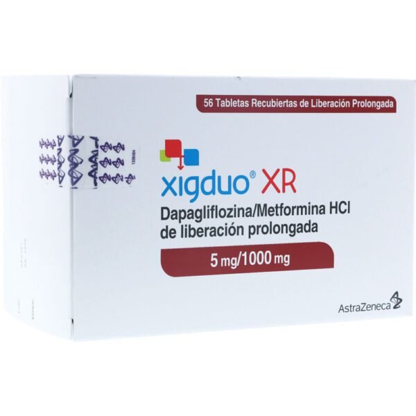 XIGDUO XR 5/1000mg 56 Tabletas  METFORMINA