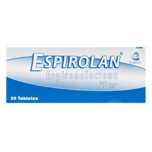 ESPIROLAN 25mg 20 Tabletas ESPIRONOLACTONA