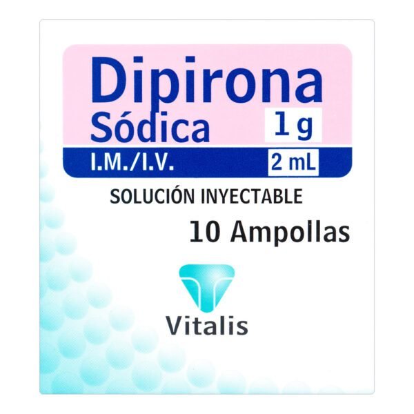 DIPIRONA 1 GR/2 ML 10 Ampollas VT