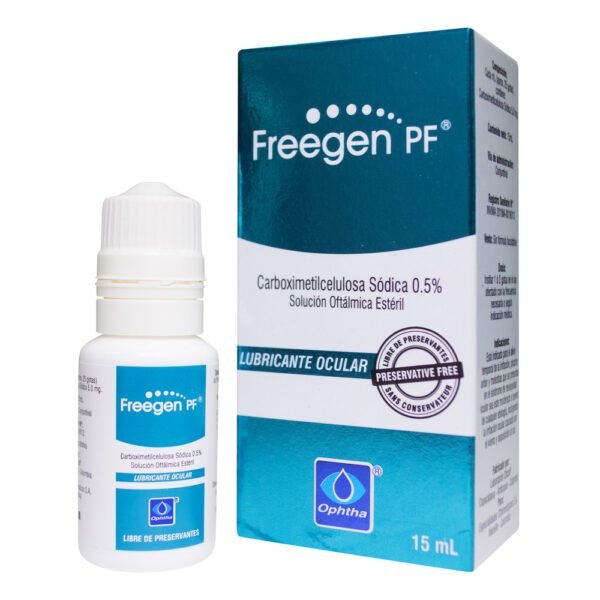 FREEGEN PF Lubricante OCULAR 15mL CARBOXIMETILCELULOSA