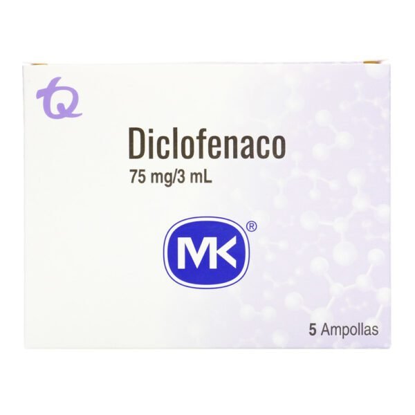 DICLOFENACO 75mg/3ML 5 Ampollas MK