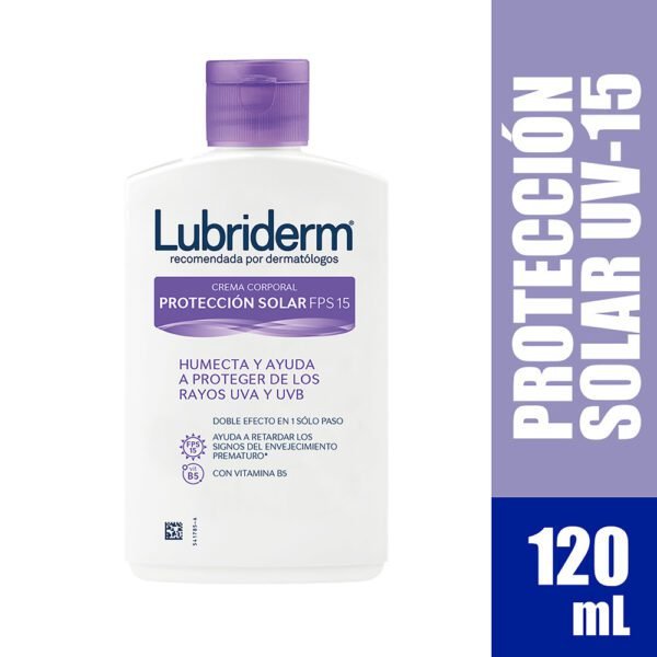 LUBRIDERM Loción U.V.15 120mL