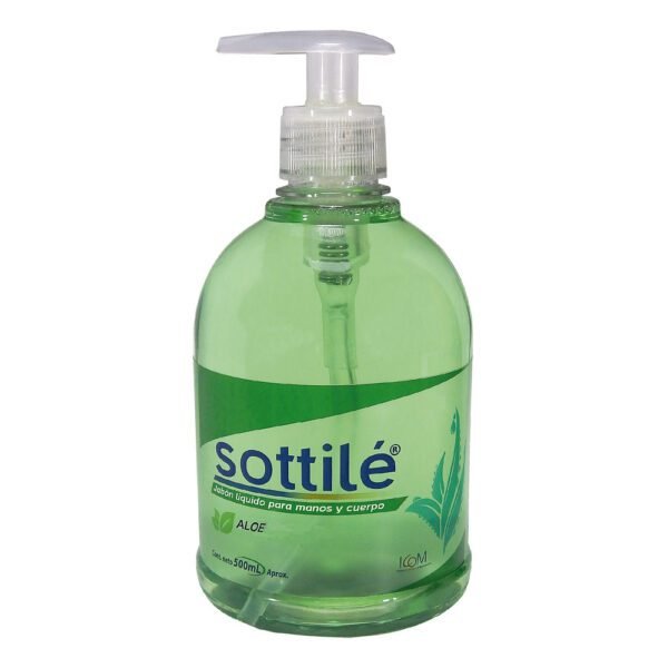 Jabón Liquido Antibacterial SOTTILE ALOE 500mL