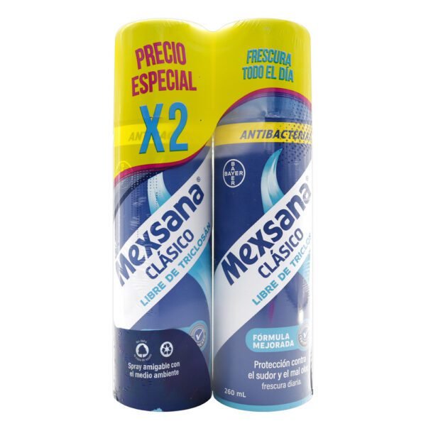 2 Desodorante MEXSANA CLASICO Spray 260mL..