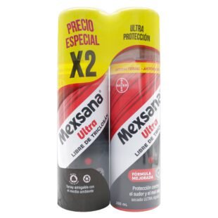 2 Desodorantes MEXSANA PIES ULTRA SPR.260mL