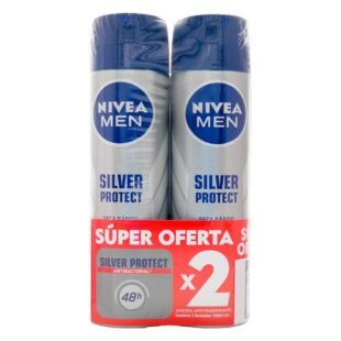 2 Desodorantes NIVEA MEN SILVER PROTECT 150mL