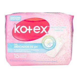 Protectores KOTEX DIARIO INDIC Bolsa 15 Unds