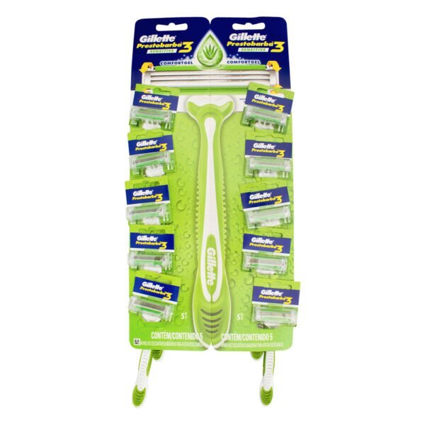 Maquina PRESTOBARBA GILLETTE 3 SEN.CAR.10 Unds