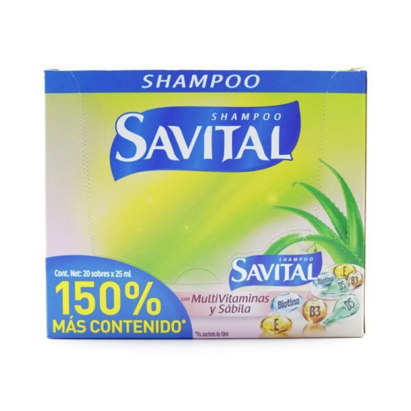 Shampoo SAVITAL MULTIVITAM.SABILA 25mL 20Sobres