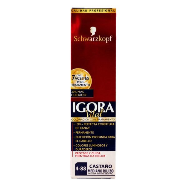 IGORA VITAL Tubo 4-88Castaño Medio ROJIZO