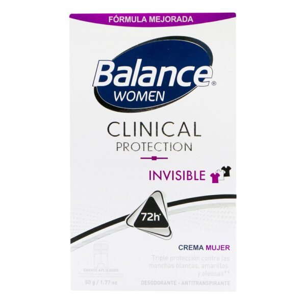 Desodorante BALANCE Crema CLINI.INVISIBLE 50gr M