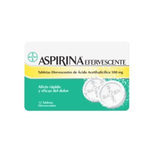 ASPIRINA Efervescente 500mg 12 Tabletas