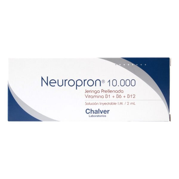 NEUROPRON 10.000 SOL.INY.2 ML 3Unds TIAMINA - PIRIDOXINA - CIANOCOBALAMINA