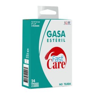 Gasa FAST CARE Esteril No Tejida 3x3 12Sobres