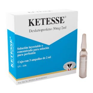 KETESSE 50mg Inyectable 3 Ampollas