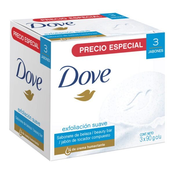 3 Jabones DOVE EXFOLIACION 90gr