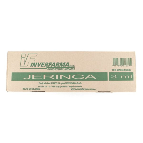 Jeringa .3P 3mL 21X1.1/2 100 Unds INVERFAMA