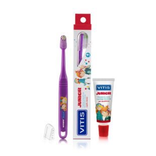 Cepillo JUNIOR + Crema Dental 15mL VITIS