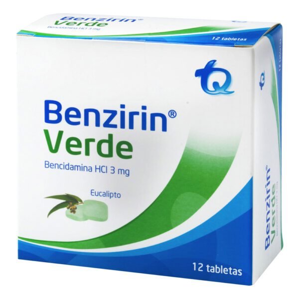 BENZIRIN VERDE EUCALIPTO 12 Tabletas