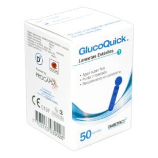 Lancetas GLUCOQUICK Esteriles 50 Unds