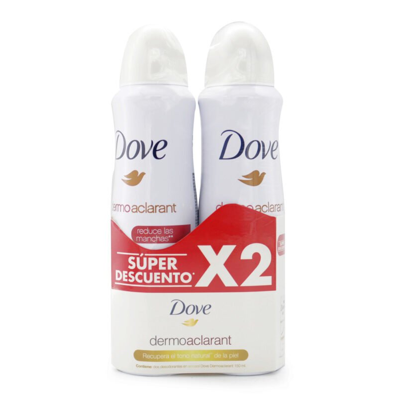 2 Desodorante DOVE SPRAY DERMOACLARANT 89gr