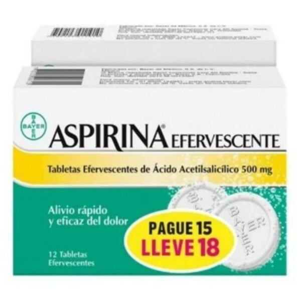 ASPIRINA Efervescente Pague15 Llleve18 Tabletas