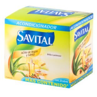 Acondicionador SAVITAL Argan Sabila x 20 Sobres